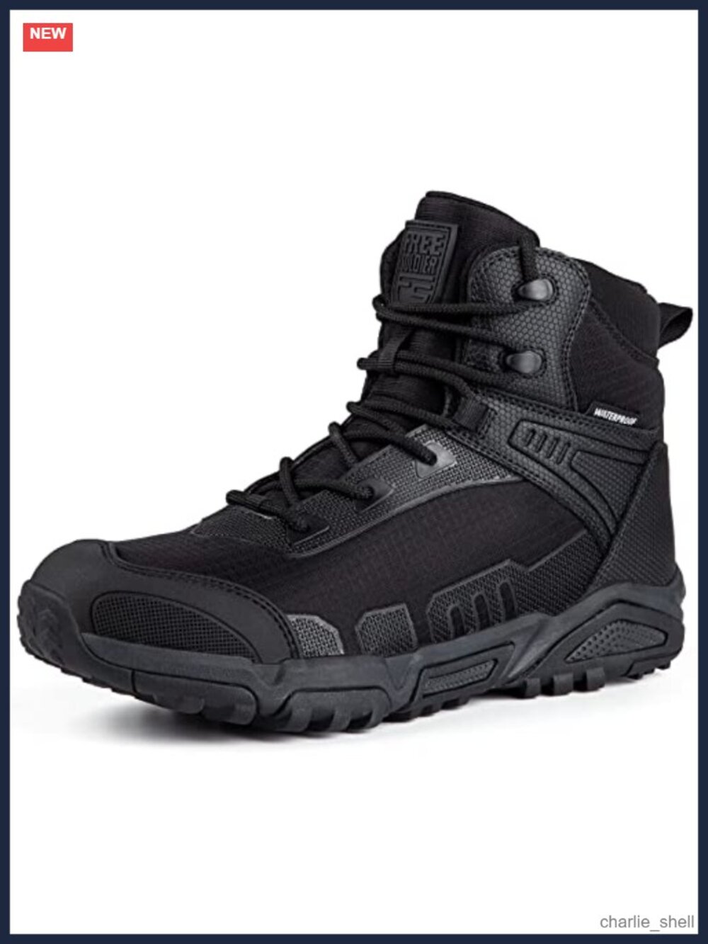 Men's Waterproof Tactical Work Boots Lightweight Combat Hiking